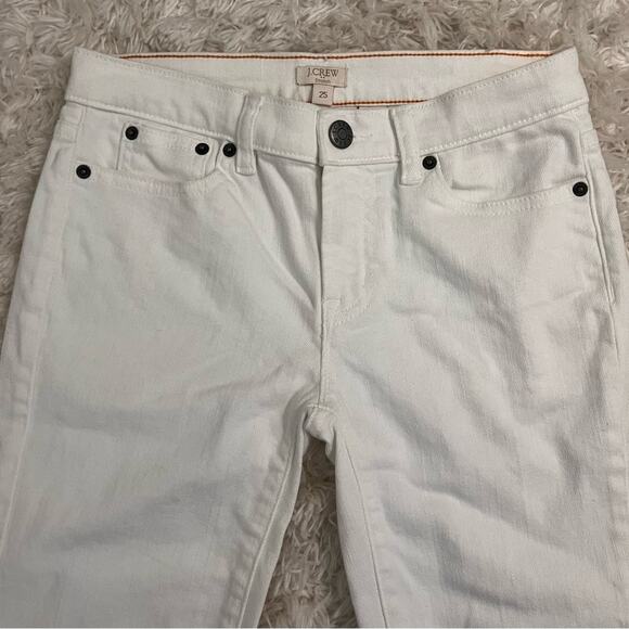 J.Crew Stretch White Denim Jeans Size 25 - Picture 2 of 8